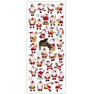 画像1: クリスマスドロップシール　音楽　◇ゆうパケット発送可