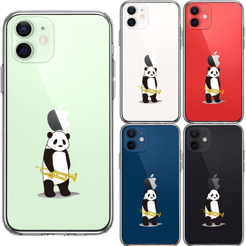 Iphone対応 ハイブリッドクリアケース トランペット パンダ ゆうパケット発送可 管楽器雑貨専門店pitch