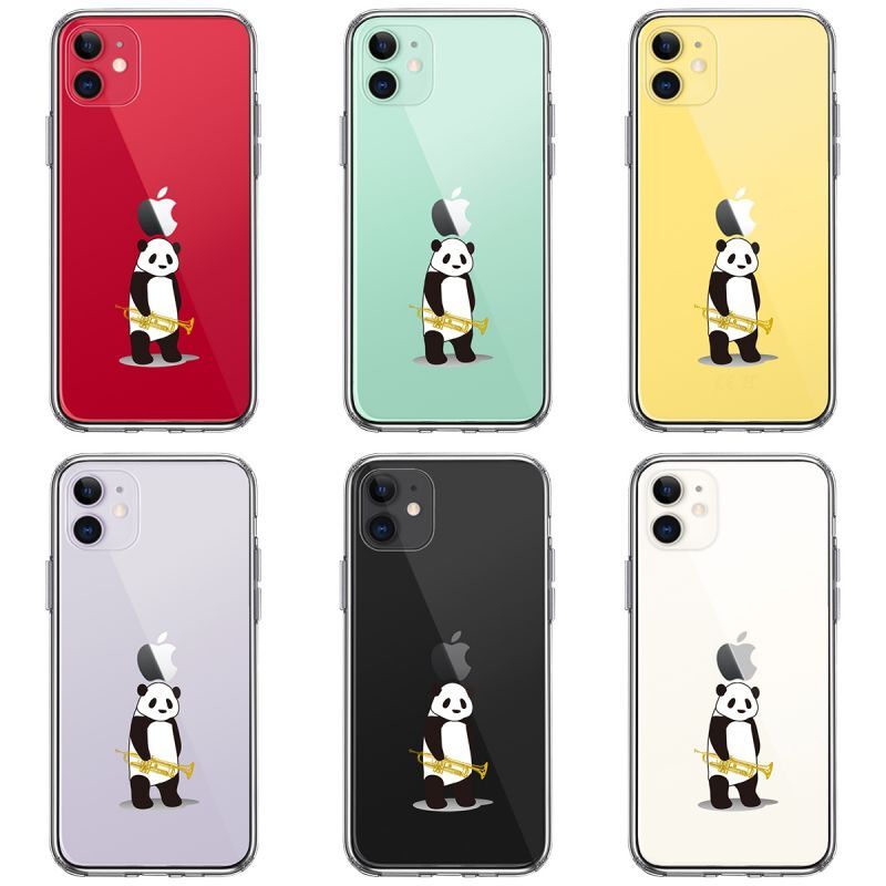 Iphone対応 ハイブリッドクリアケース トランペット パンダ ゆうパケット発送可 管楽器雑貨専門店pitch