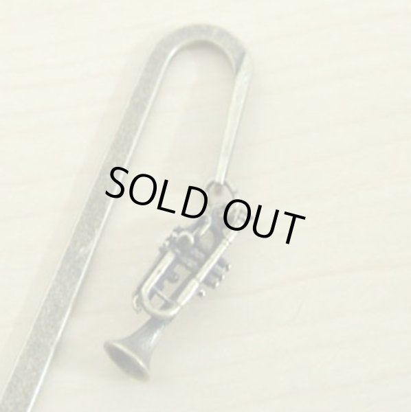 画像1: ブックマーカー　トランペット　アンティークゴールド　◇ゆうパケット発送可 (1)