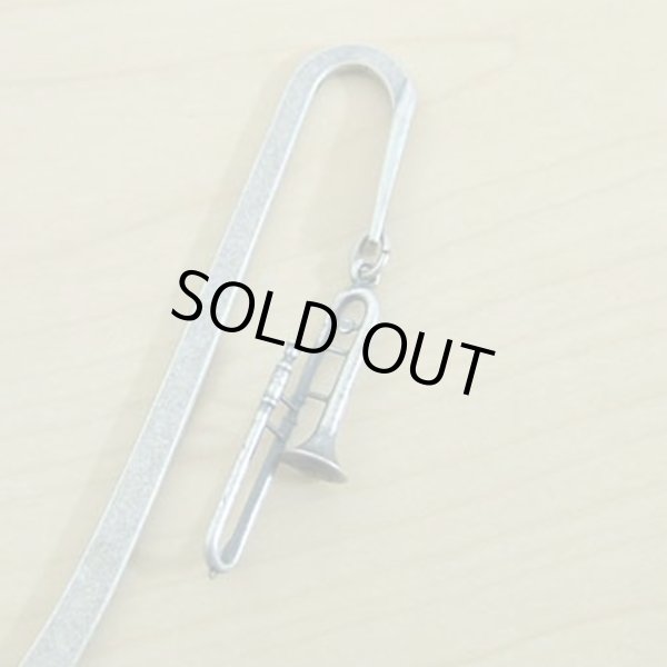 画像1: ブックマーカー　トロンボーン　アンティークシルバー　◇ゆうパケット発送可 (1)