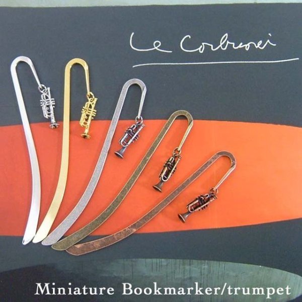 画像2: ブックマーカー トランペット アンティークシルバー ◇ゆうパケット発送可 (2)