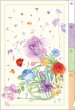 画像1: A6クリアファイル(3ポケット)　花とホルン　※在庫限り　◇ゆうパケット発送可 (1)