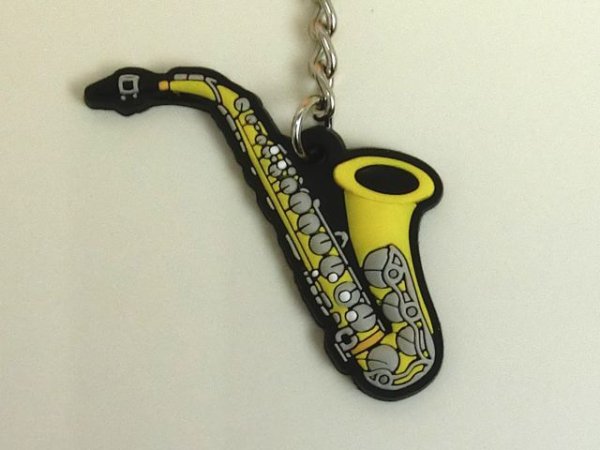 画像1: キーホルダー　アルトサックス　※在庫限り　※ご購入1個につき70ポイント付与(会員登録要)　◇ゆうパケット発送可 (1)