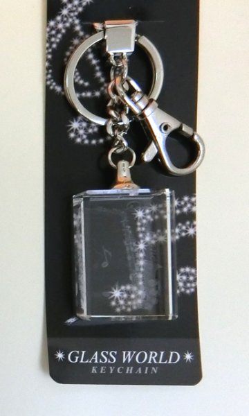 画像2: GLASS WORLD KEY CHAIN　サックス　※在庫限り　※ご購入1個につき98ポイント付与(会員登録要)　◇ゆうパケット発送可 (2)