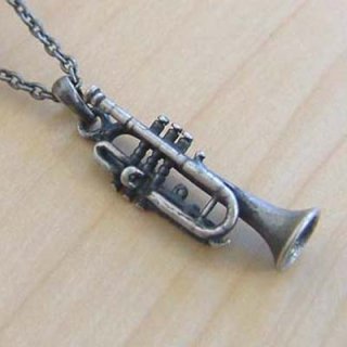 ペンダント トランペット アンティークゴールド ◇ゆうパケット発送可