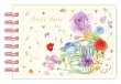 画像1: A7リングメモノート　花とホルン　◇ゆうパケット発送可 (1)