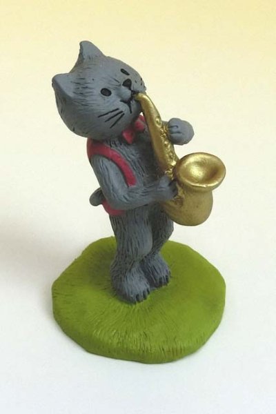 画像3: オーナメント 音符の森 ネコ (3)