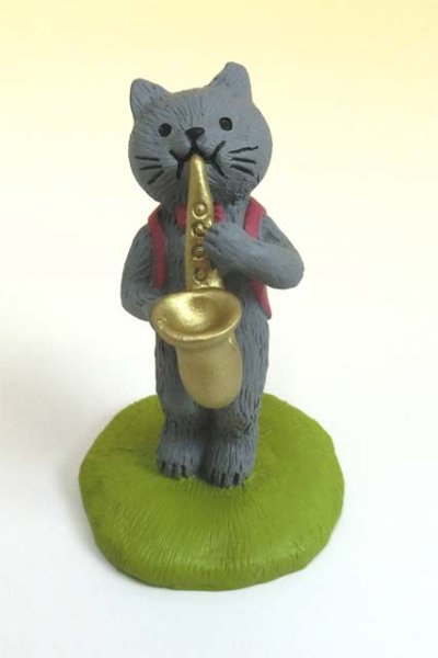 画像2: オーナメント 音符の森 ネコ (2)