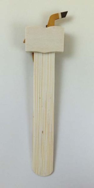 画像2: 木製ブックマーカー2　サックス　※在庫限り　※ご購入1個につき58ポイント付与(会員登録要)　◇ゆうパケット発送可 (2)