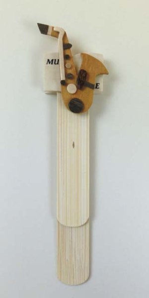 画像1: 木製ブックマーカー2　サックス　※在庫限り　※ご購入1個につき58ポイント付与(会員登録要)　◇ゆうパケット発送可 (1)