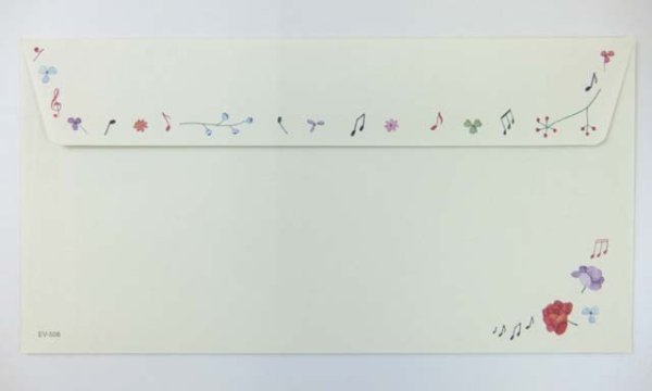 画像2: 封筒　花とホルン　◇ゆうパケット発送可 (2)