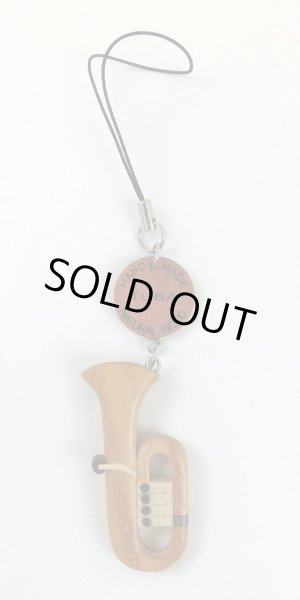 画像3: 手作りの木製ストラップ　チューバ　◇ゆうパケット発送可 (3)