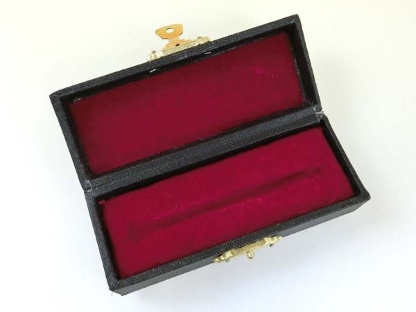 画像2: ミニチュア楽器　フルート　1/12サイズ　シルバー (2)