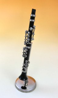 ミニチュア楽器 クラリネット 1/6サイズ ゴールド - 管楽器雑貨専門店pitch