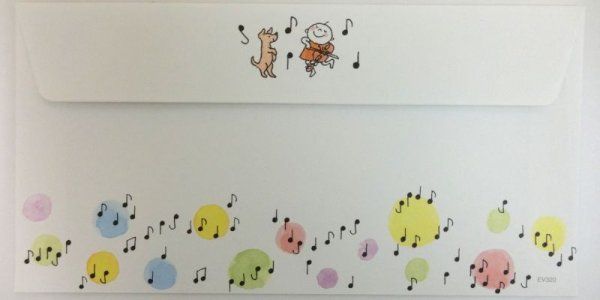 画像2: Quuシャボン玉と音楽隊　封筒　※在庫限り　※在庫限り　※ご購入1個につき25ポイント付与(会員登録要)　◇ゆうパケット発送可 (2)