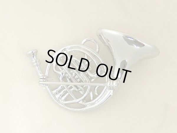 画像2: ブローチ　ホルン　シルバー　◇ゆうパケット発送可 (2)