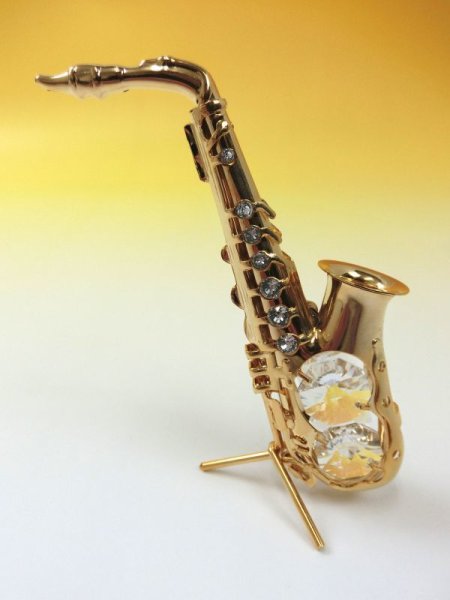 画像2: スワロフスキーオーナメント　サックス　※在庫限り　※ご購入1個につき240ポイント付与(会員登録要) (2)