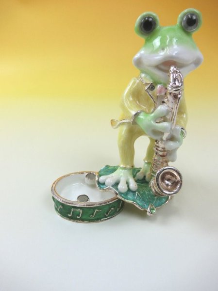 画像5: ジュエリーボックス　ケロの音楽隊　サックス　※在庫限り　※ご購入1個につき420ポイント付与(会員登録要) (5)