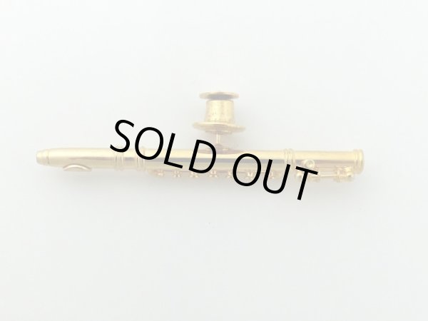 画像2: ピンズ　フルート　ゴールド (2)