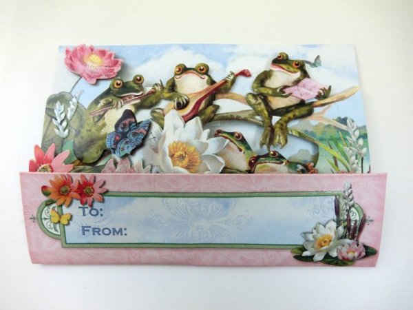 画像3: ポップアップカード カエル×楽器 ※在庫限り ※ご購入1個につき92ポイント付与(会員登録要) ◇ゆうパケット発送可 (3)