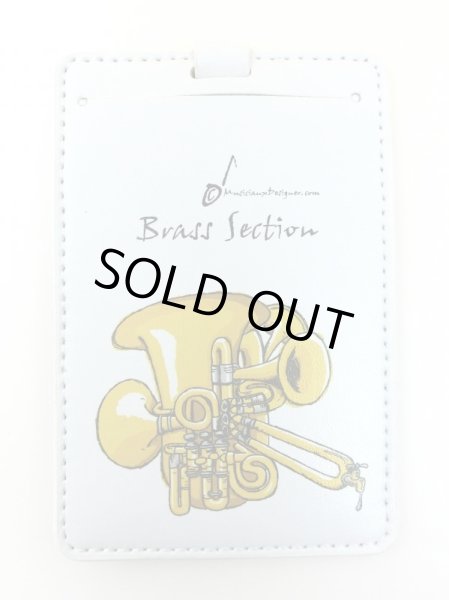 画像1: カードホルダー　ブラスセクション　※在庫限り　※ご購入1個につき120ポイント付与(会員登録要)　◇ゆうパケット発送可 (1)