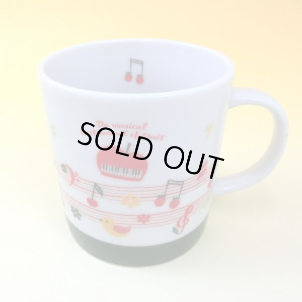 画像1: フルーツメロディ マグカップ 音符 (1)