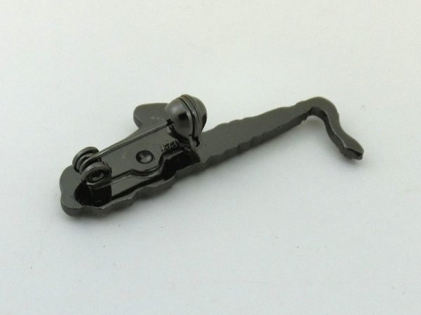 画像2: スタンダードブローチ テナーサックス シルバー (2)