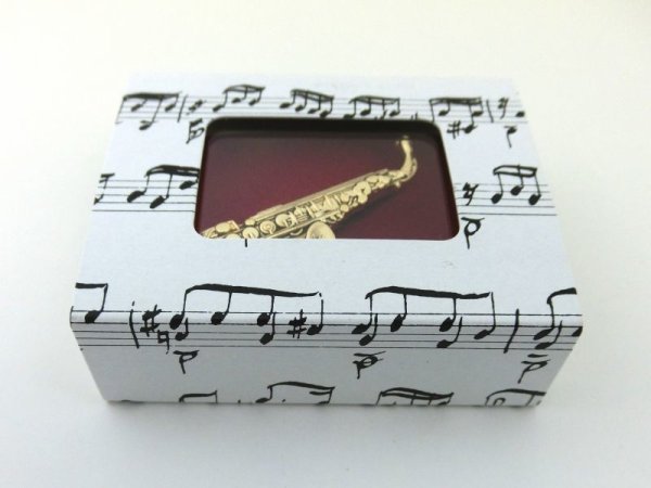 画像3: スタンダードブローチ アルトサックス ゴールド (3)