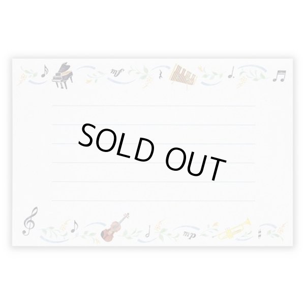 画像3: ケース入ミニレターセット　音楽　※在庫限り　◇ゆうパケット発送可 (3)