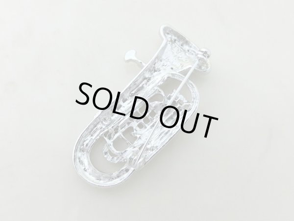 画像2: ブローチ　チューバ　シルバー (2)