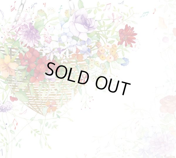 画像2: ブロックメモ　ミュージックと花　※在庫限り　◇ゆうパケット発送可 (2)