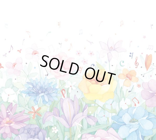 画像5: ブロックメモ　ミュージックと花　※在庫限り　◇ゆうパケット発送可 (5)