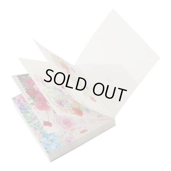 画像6: ブロックメモ　ミュージックと花　※在庫限り　◇ゆうパケット発送可 (6)