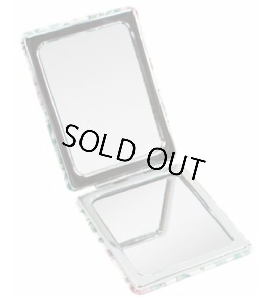 画像2: 楽器柄コンパクトミラー　ピンク　四角型　※在庫限り　◇ゆうパケット発送可 (2)