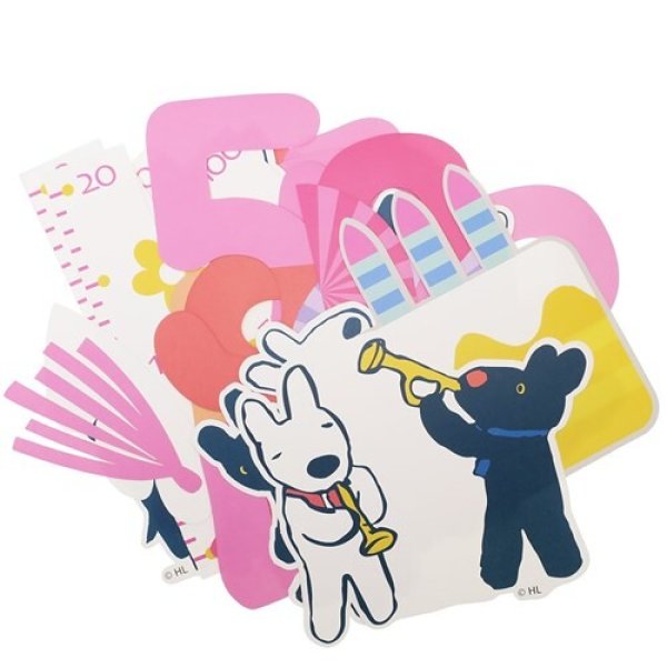 画像2: リサとガスパール　アニバーサリーデコキット　41ピース　※在庫限り　※ご購入1個につき150ポイント付与(会員登録要)　◇ゆうパケット発送可 (2)