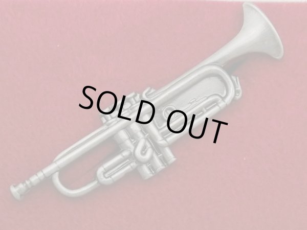 画像1: スタンダードブローチ　トランペット　シルバー　※在庫限り　※ご購入1個につき140ポイント付与(会員登録要) (1)