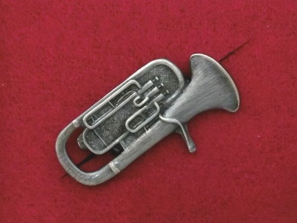 画像1: スタンダードブローチ ユーフォニウム シルバー (1)