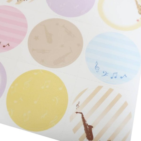 画像2: 音楽色紙シール　吹奏楽　◇ゆうパケット発送可 (2)