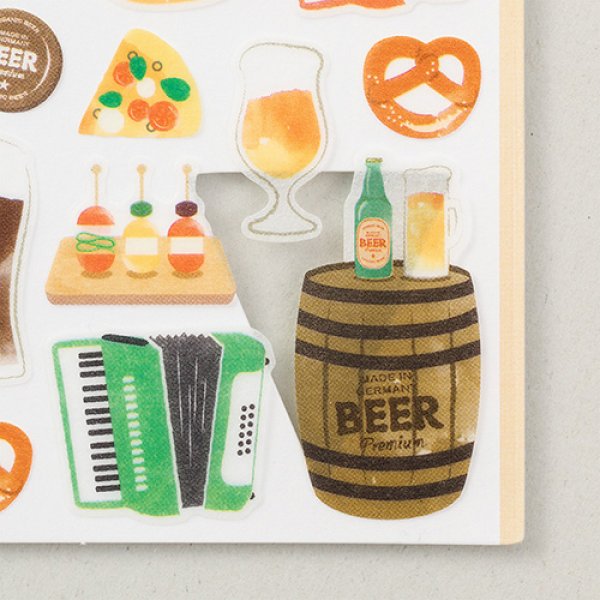 画像3: シール マルシェ ビール柄 ※在庫限り ※ご購入1個につき26ポイント付与(会員登録要) ◇ゆうパケット発送可 (3)