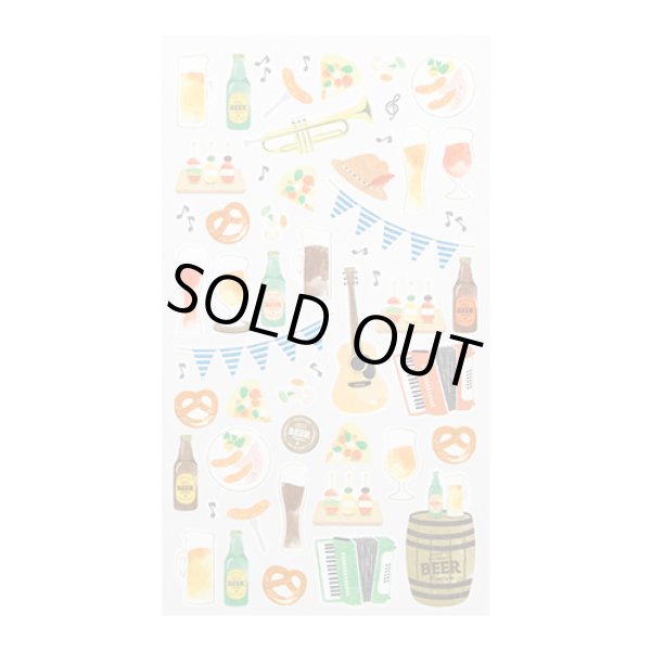 画像2: シール　マルシェ　ビール柄　※在庫限り　※ご購入1個につき26ポイント付与(会員登録要)　◇ゆうパケット発送可 (2)