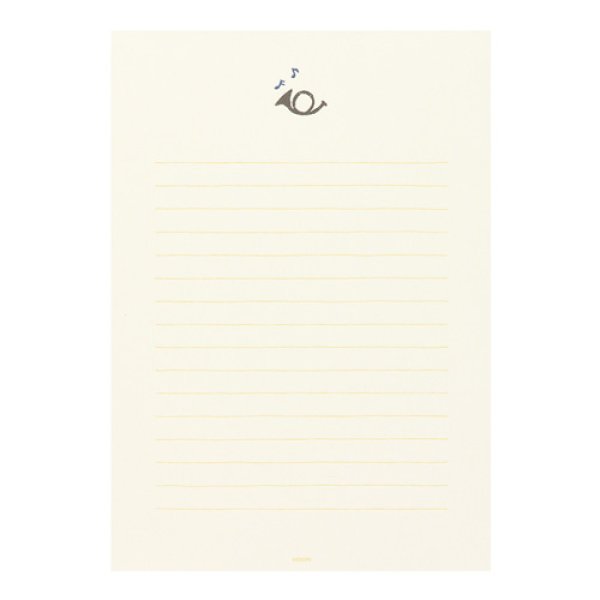 画像4: 便箋　しあわせをはこぶ手紙　青い鳥柄　◇ゆうパケット発送可 (4)