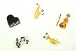 画像2: 和紙フレークシール　音楽　◇ゆうパケット発送可 (2)