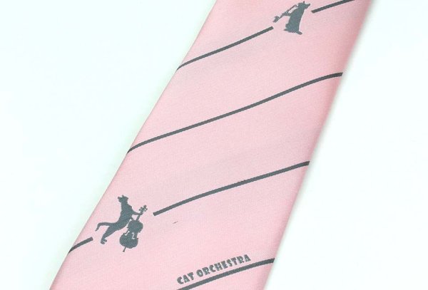 画像2: 京シルクワンポイントネクタイ　ピンク　◇ゆうパケット発送可 (2)