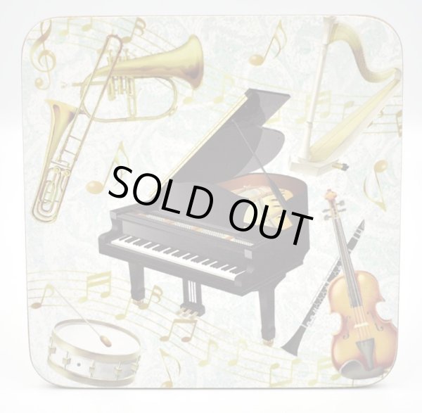 画像2: マグカップ　コースター付き　楽器　※在庫限り　※ご購入1個につき80ポイント付与(会員登録要) (2)