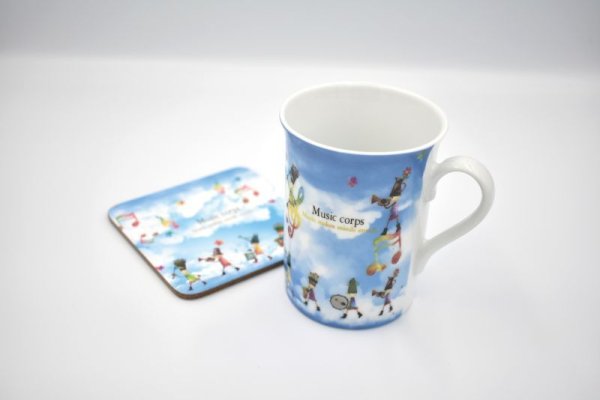 画像3: マグカップ　コースター付き　マーチングバンド　※在庫限り　※ご購入1個につき80ポイント付与(会員登録要) (3)