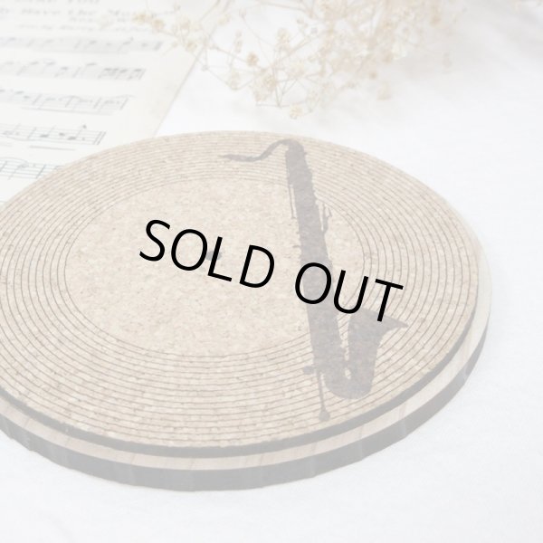 画像2: レコードコースター　バスクラリネット　◇ゆうパケット発送可 (2)