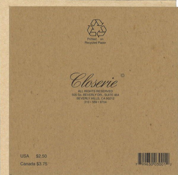 画像4: 窓付メッセージカード　クローズリー「笛を吹く女性」　◇ゆうパケット発送可 (4)