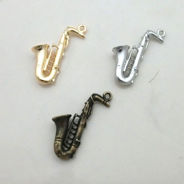 画像2: 楽器チャーム サックス ◇ゆうパケット発送可 (2)