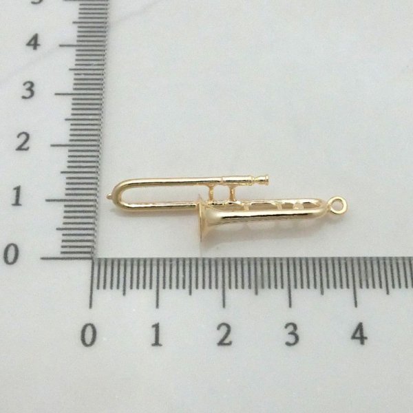 画像3: 楽器チャーム トロンボーン ◇ゆうパケット発送可 (3)